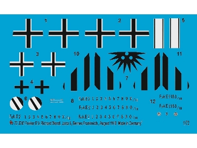 Fokker E.V Richard Wenzl, Jasta 6, Bernes - France, August 1918 - image 1