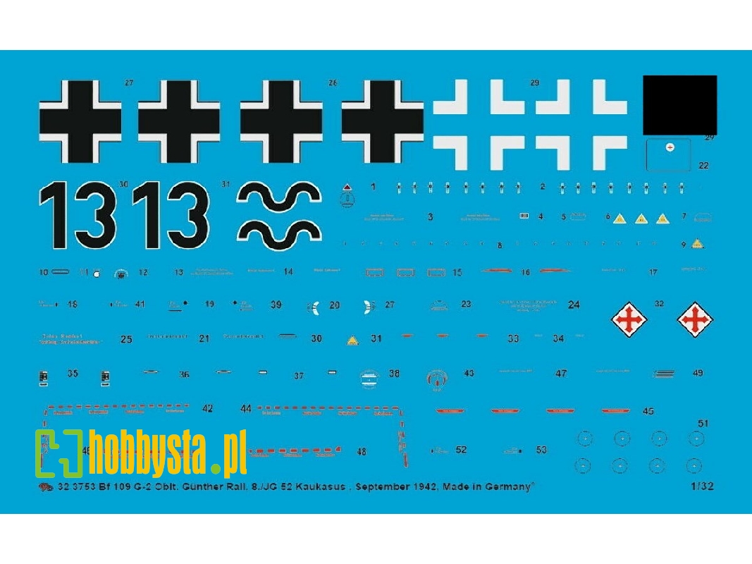 Bf 109 G-2 Oblt. Günther Rall 8./Jg 52 Caucasus Sept. 1942 - image 1