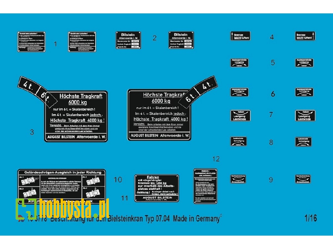 Bilstein Kran Markings - image 1