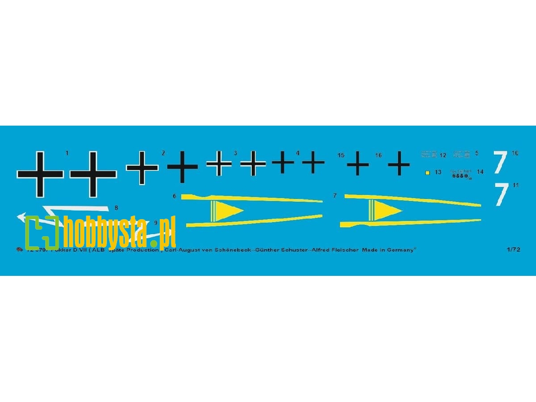 Fokker D.Vii (Alb Late Production) Carl-august Von Schönebeck-günther Schuster-alfred Fischer - image 1