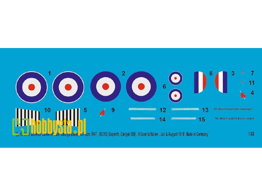 Sopwith Camel William George Barker, 139 Sqn. Raf, Bb6313, (Sopwith, Clerget 9bf) Villaverla/Italy July/August 1918 - image 1