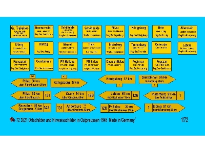 Tow Plates And Road Signs Of East Prussia 1945 - image 1