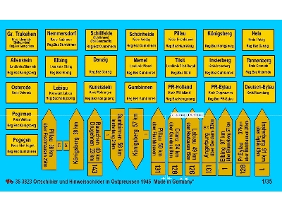 Tow Plates And Road Signs Of East Prussia 1945 - image 1