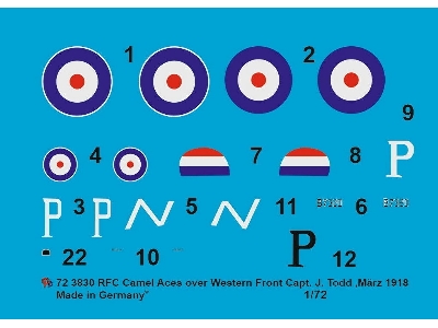 Sopwith Camel Rfc Capt. J. Todd, No 70 Sqn, Western Front, March 1918 - image 1