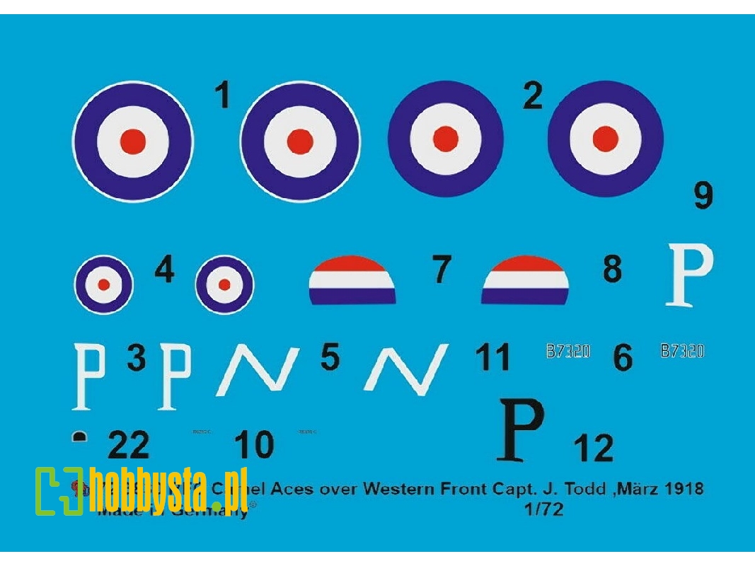 Sopwith Camel Rfc Capt. J. Todd, No 70 Sqn, Western Front, March 1918 - image 1