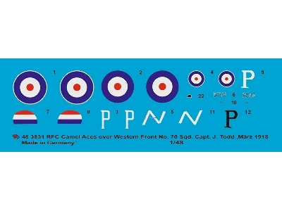 Sopwith Camel Rfc Capt. J. Todd, No 70 Sqn, Western Front, March 1918 - image 1