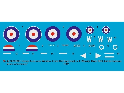 Sopwith Camel Raf Capt. At. Whealy, No 203 Sqn, Western Front, May 1918, Izel-les-hameau - image 1
