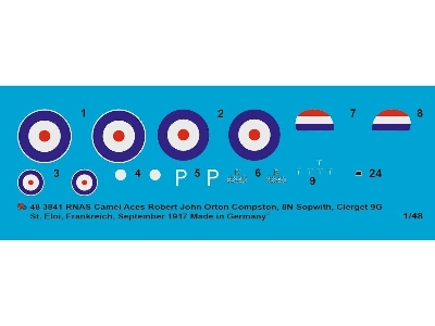 Sopwith Camel Rnas Robert Orton Compston, 8n, Sopwith, Clerget 9b, St Eloi, France, September 1917 - image 1