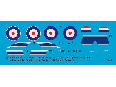 Sopwith Camel Rnas Joseph Stuart Temple Fall, 9n, B3898 (Sopwith, Clerget 9b), Leffrinckoucke-france, September 1917 - image 1