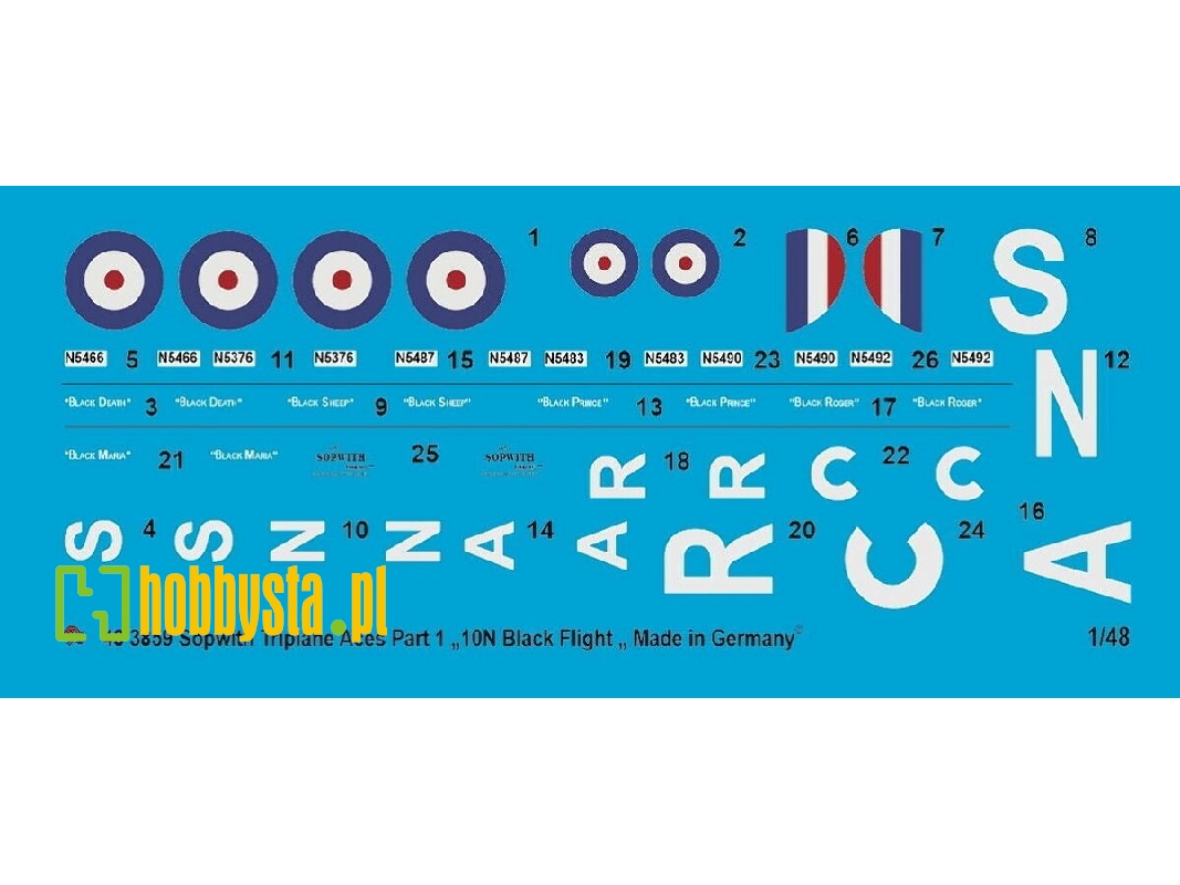 Sopwith Triplane Aces Part 1 - 10n Black Flight - Black Maria, Black Prince, Black Roger, Black Death, Black Sheep - image 1