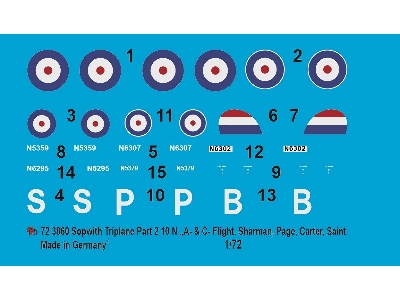 Sopwith Triplane Aces Part 2 - 10n A And C Flight - Sharman, Page, Carter, Saint - image 1
