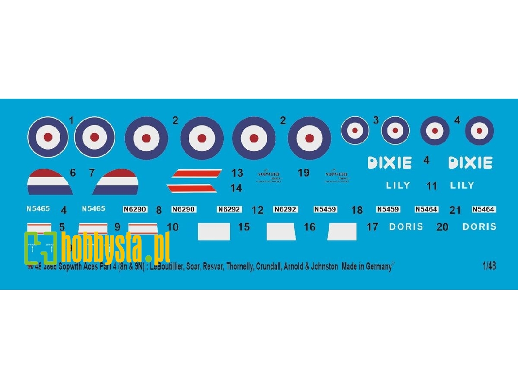 Sopwith Triplane Aces Part 4 - 8n And 9n - Leboutillier, Soar, Resvar, Thornelly, Crundall, Arnold And Johnston - image 1