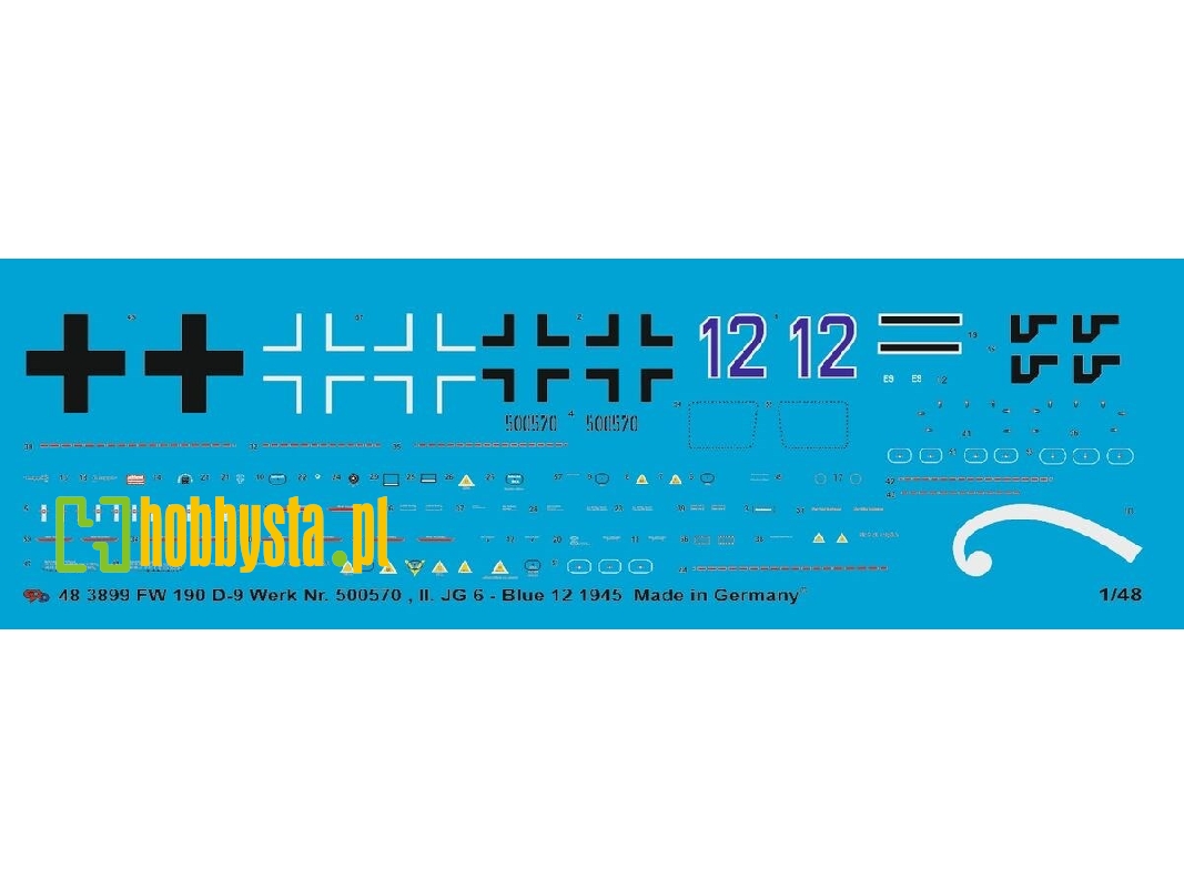 Fw 190 D-9 Blue 12 Werk. Nr 500570 Ii. Jg 6 1945 - image 1
