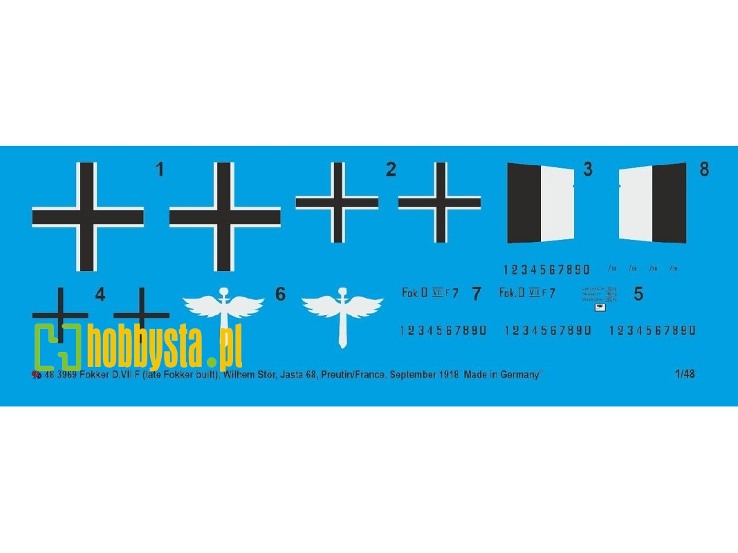 Fokker D.Vii F (Late Fokker Build), Wilhelm Stör, Jasta 68, Preutlin/France, September 1918 - image 1