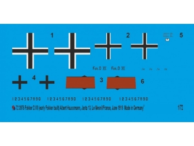 Fokker D.Vii (Early Fokker Build) Albert Haussmann, Jasta 13, Le Mesnil/France, June 1918 - image 1