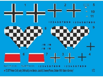 Fokker D.Vii (Early Oaw Build) Arno Benzler, Jasta 60, Chemery/France, October 1918 - image 1