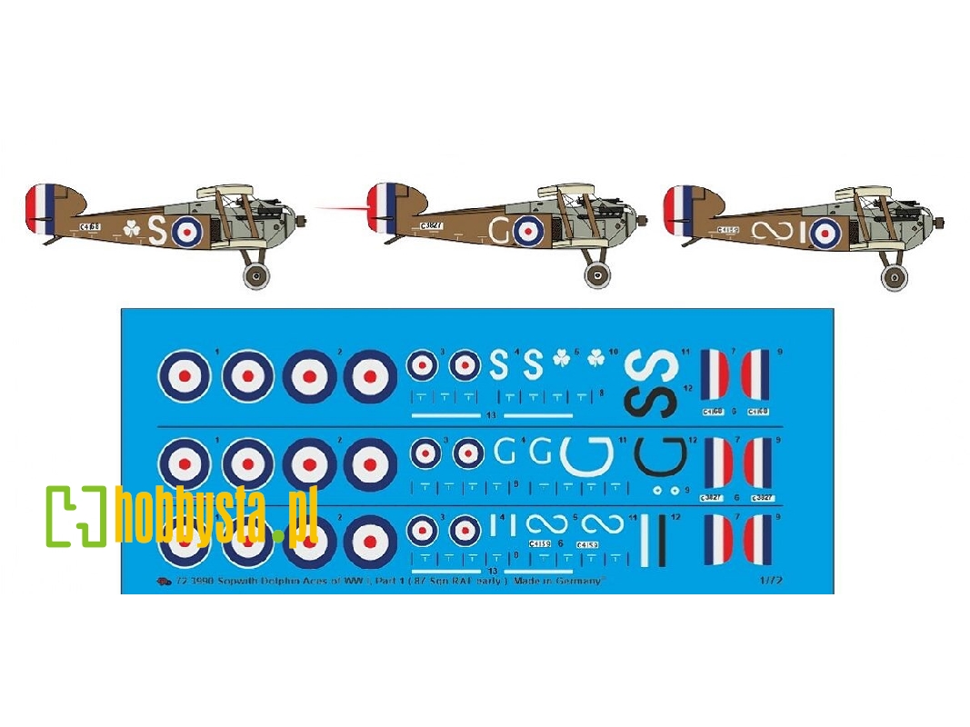 Sopwith Dolphin Aces Of Ww I, Part 1 (87 Sqn Raf Early) - image 1