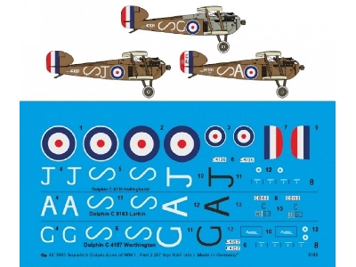 Sopwith Dolphin Aces Of Ww I, Part 2 (87 Sqn Raf Late) - image 1