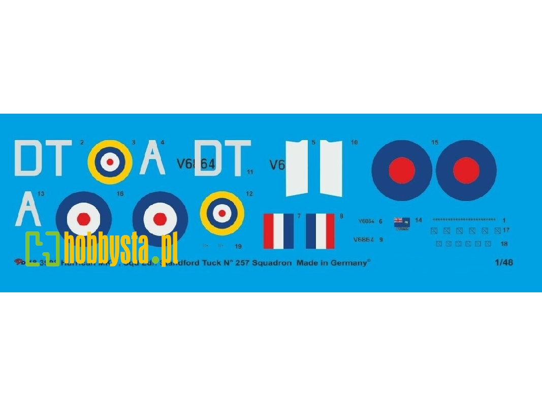 Hurricane Mk I V6864 Sqn Ldr. Stanford Tuck No. 257 Sqn, Autumn 1940 - image 1
