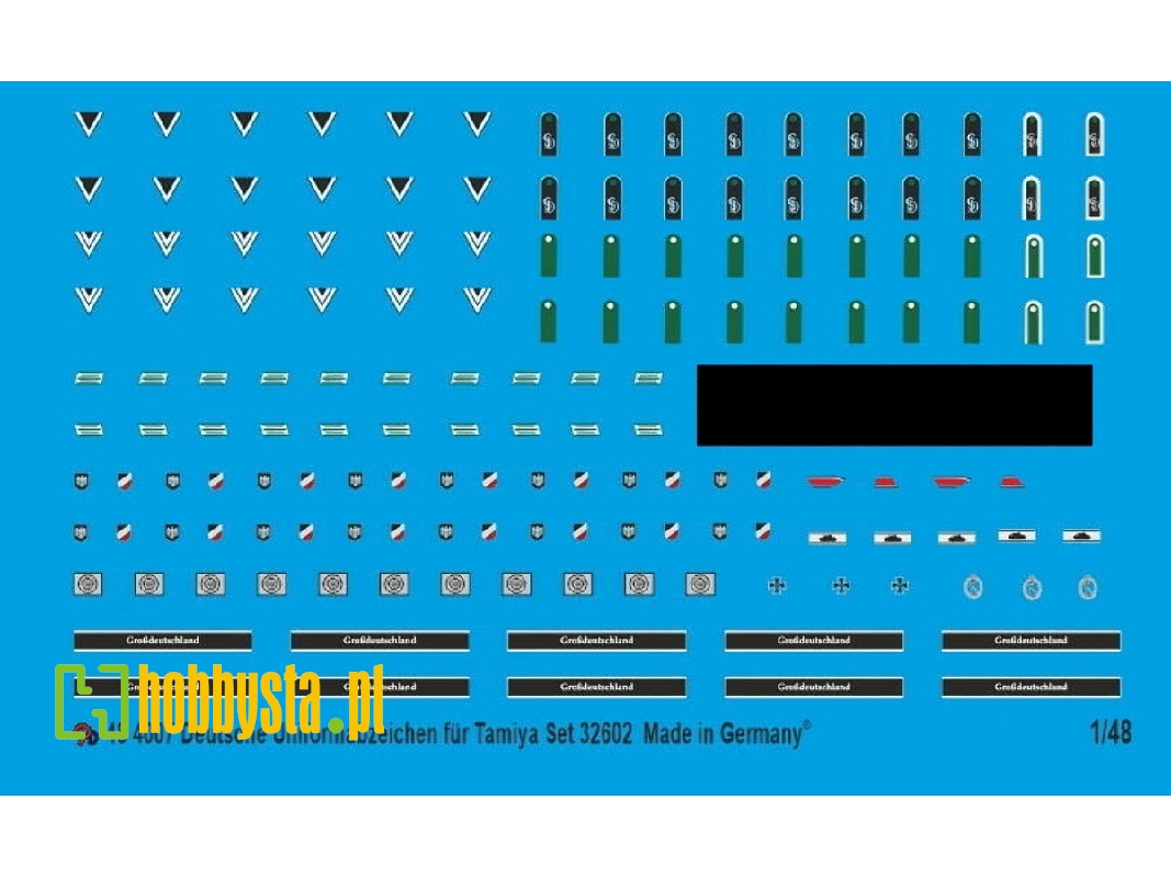 German Uniform Insignia For Tamiya Set 32602 - image 1