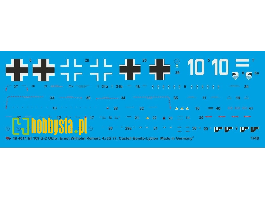 Bf 109 G-2 Obfw. Ernst Wilhelm Reinert, 4./Jg 77 Castell Benito - Lybia 43 - image 1