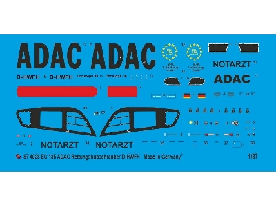 Ec 135 Rescue Helicopter Adac D-hwfh - image 1
