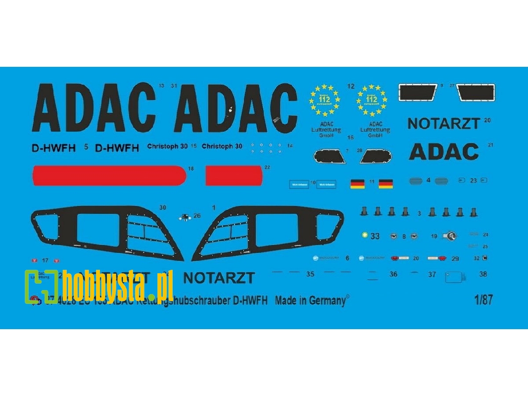 Ec 135 Rescue Helicopter Adac D-hwfh - image 1