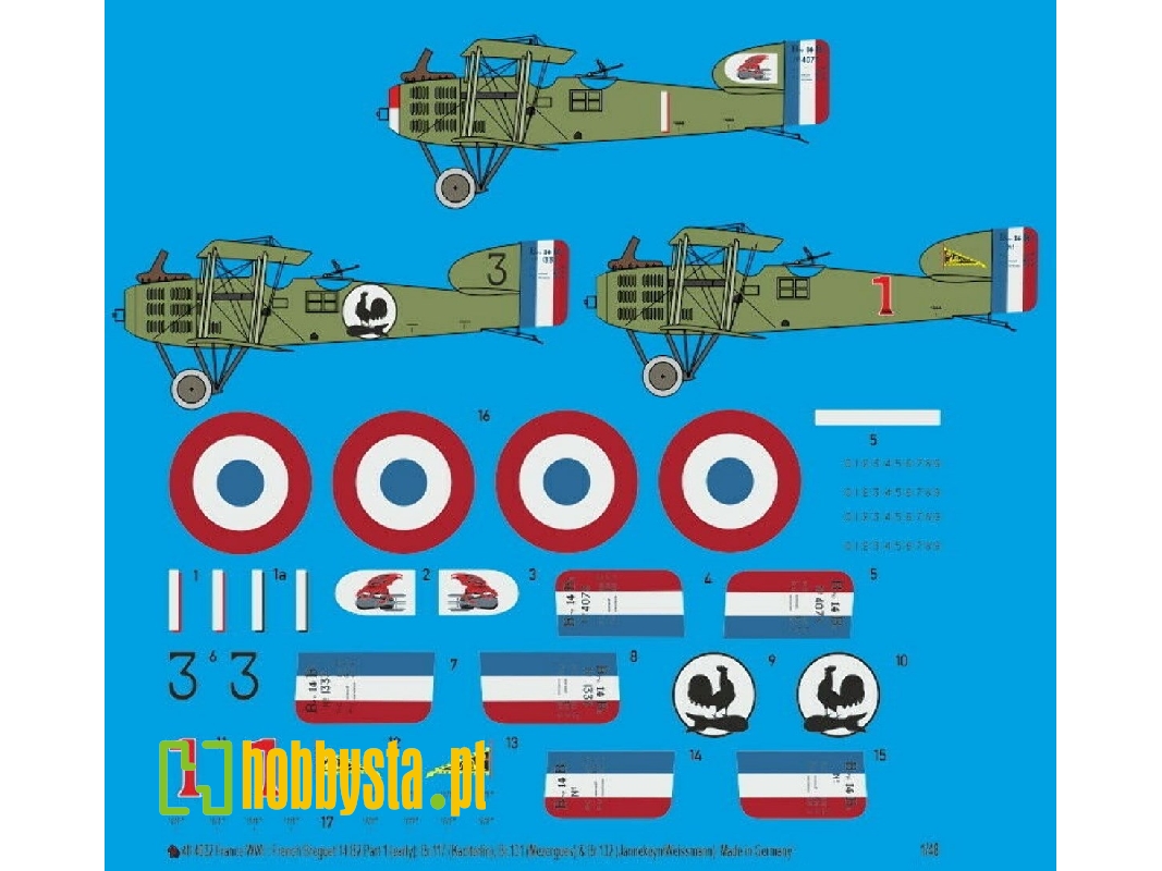 France Ww I: French Breguet 14 B2 - Part 1 (Early): Br.117 (Kaciterlin), Br.131 (Mezergues) And Br.132 (Jannekeyn/Weissmann) - i