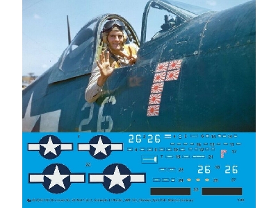 F4u-1d Corsair No. 26 Pilot 1st Lt. Jeremiah J O'keefe, Vmf-323, Okinawa, April 1945 - image 1