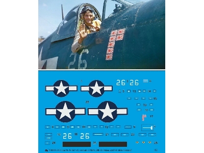 F4u-1d Corsair No. 26 Pilot 1st Lt. Jeremiah J O'keefe, Vmf-323, Okinawa, April 1945 - image 1