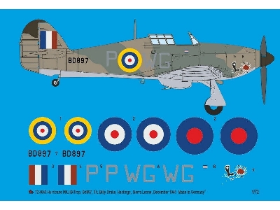 Hurricane Mk Iib/Trop. Bd897, S/L Billy Drake, Hastings, Sierra Leone, December 1941 - image 1