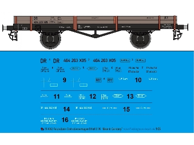 Reichsbahn Turntable Wagon Erfurt X 05 - image 1