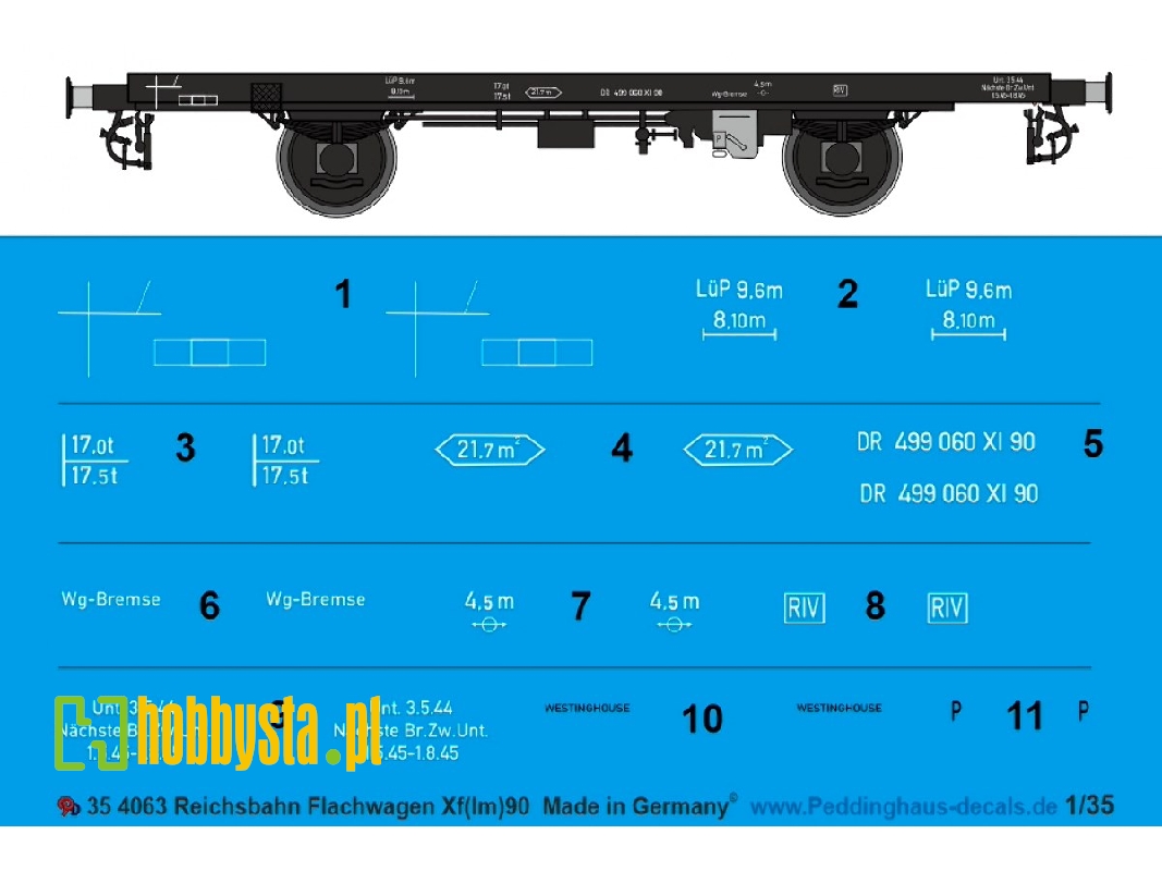 Reichsbahn Flat Car Xf(Lm)90 - image 1