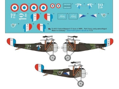 French Nieuport 17, Aces Of Wwi - Part 1 (Early, Camouflaged), Dorme - Se Sevin - Brocart - image 1