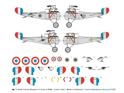 French Nieuport 17, Aces Of Wwi - Part 7, Gaudermen - Doumer - Laplasse - image 1