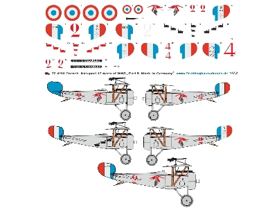 French Nieuport 17, Aces Of Wwi - Part 8, Guynemer - Lemaire - Sayaret - image 1
