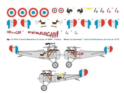French Nieuport 23, Aces Of Wwi, Ambrogi - Corniglion - Robert - image 1