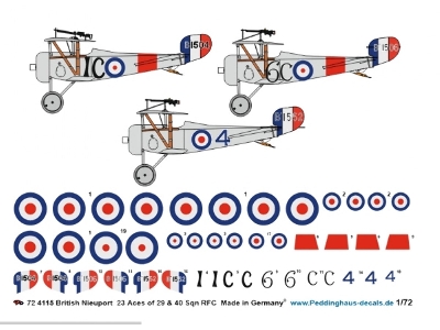 British Nieuport 23 Aces Of 29 And 40 Sqn Rfc - image 1