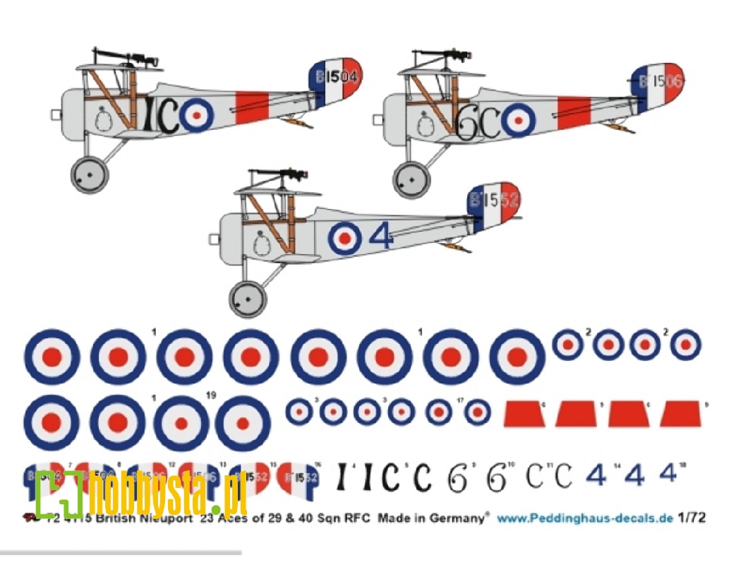 British Nieuport 23 Aces Of 29 And 40 Sqn Rfc - image 1