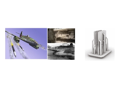 26 R4m Rockets And Mounts For Fw 190-d And Me 262 A-1, 2 Sets - image 2 26 R4m Rockets And Mounts For Fw 190-d And Me 262 A-1, 2 Sets - image 2