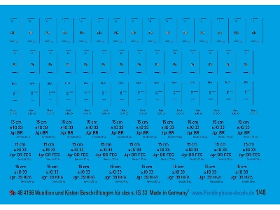 Ammo And Box Markings For Sig 33 Heavy Infantrie Gun As. (Ped4173) - image 1