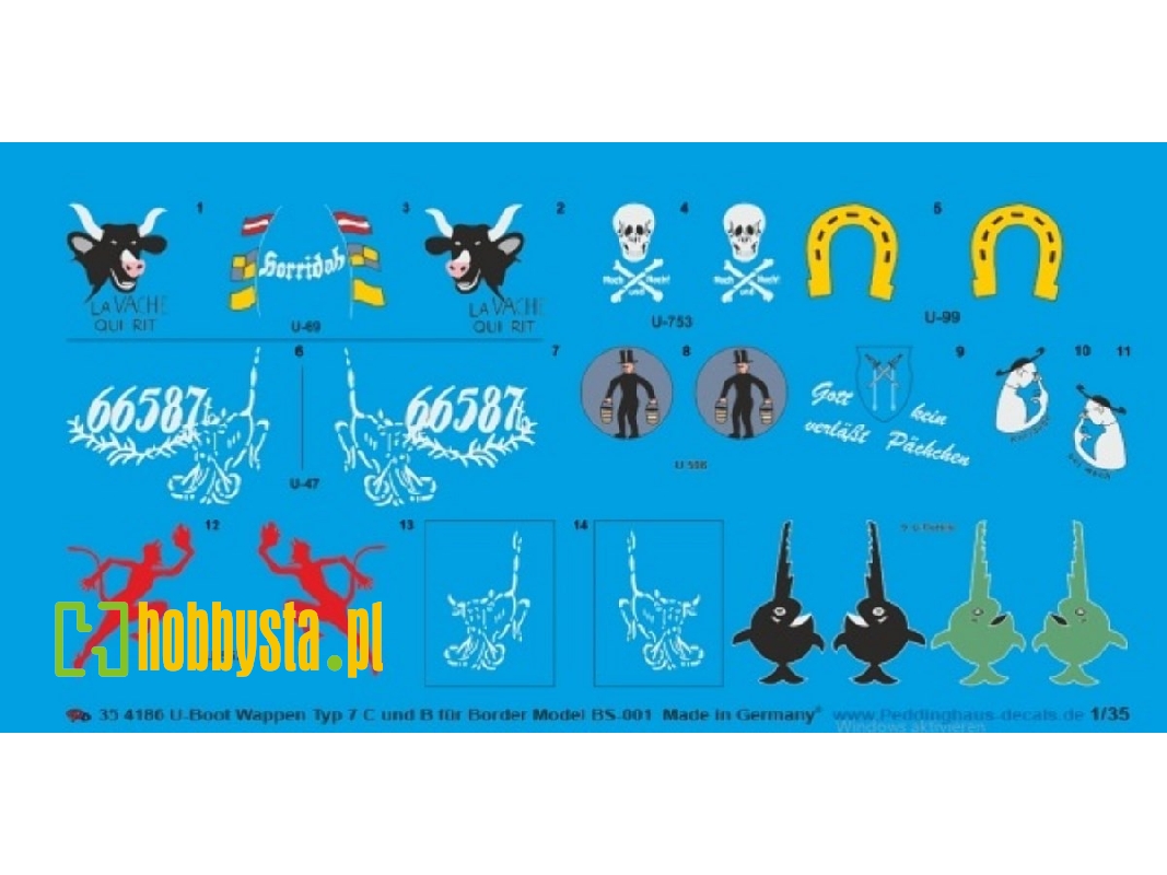 U-boot Wappen Type 7b And C - For Border Kit Bs-001 - image 1