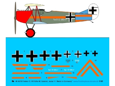 Fokker D.Vii Vzfw W. Gabriel, Jasta 11 - image 1