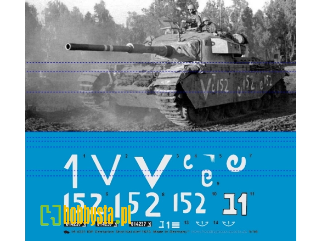 Idf Centurion Shot Kal Alef 1973 (Yom Kippur War) - image 1