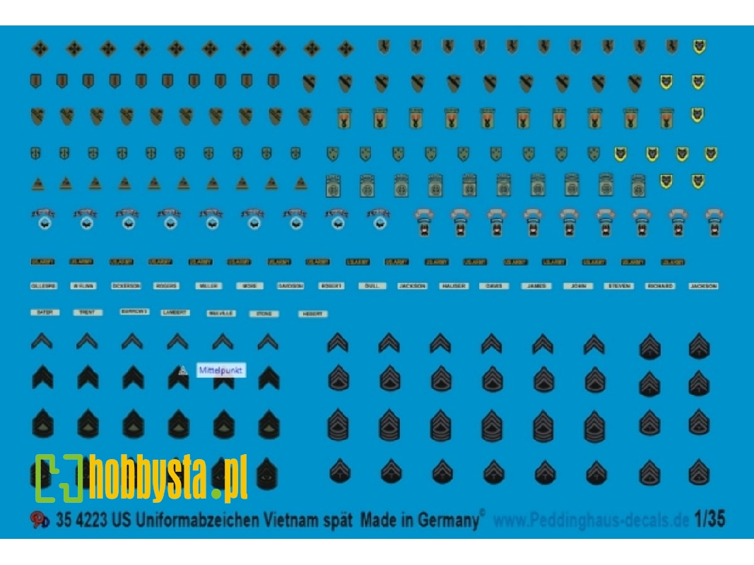 Usa Uniform Insignia Vietnam War (Late) - image 1