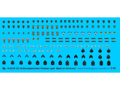 Usa Uniform Insignia Vietnam War (Late) - image 1