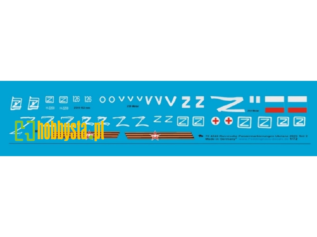 Russian Armored Vehicles Markings (Ukraine 2023) Set No.2 - image 1