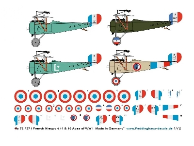 French Nieuport 11 And 16 Aces Of Ww I - image 1