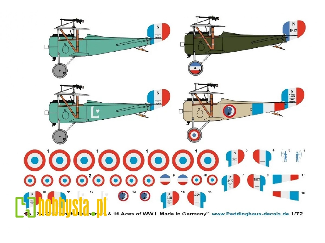 French Nieuport 11 And 16 Aces Of Ww I - image 1