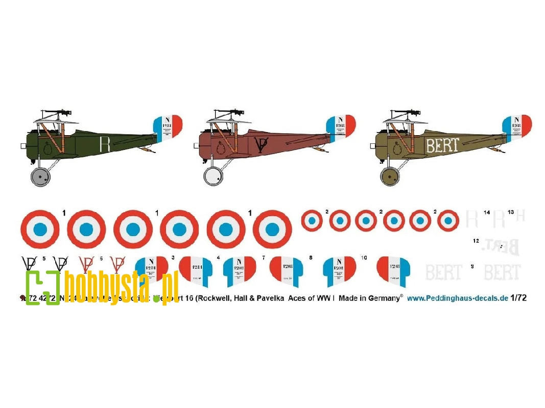 Nieuport N124 Lafayette Escadrille: Nieuport 16 (Rockwell, Hall And Pavelka) Aces Of Ww I - image 1